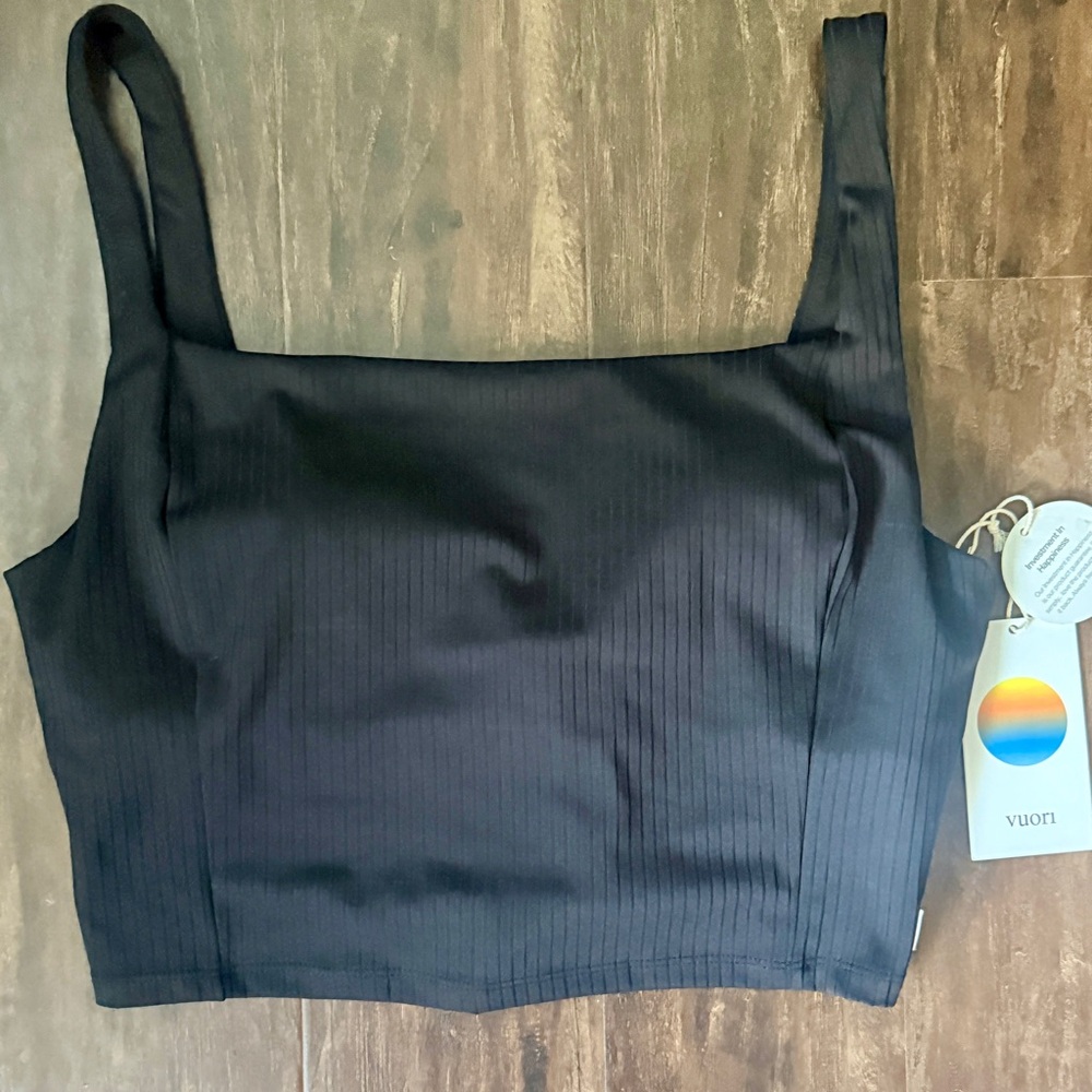 Vuori Black SL Inversion Rib Support Tank - NEW
